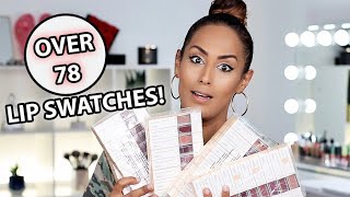 I SWATCHED EVERY OFRA LIQUID LIPSTICK | ALMOST 80 LIP SWATCHES