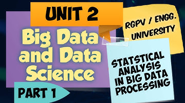 #BigData&DataScience unit 2 part 1 rgpv