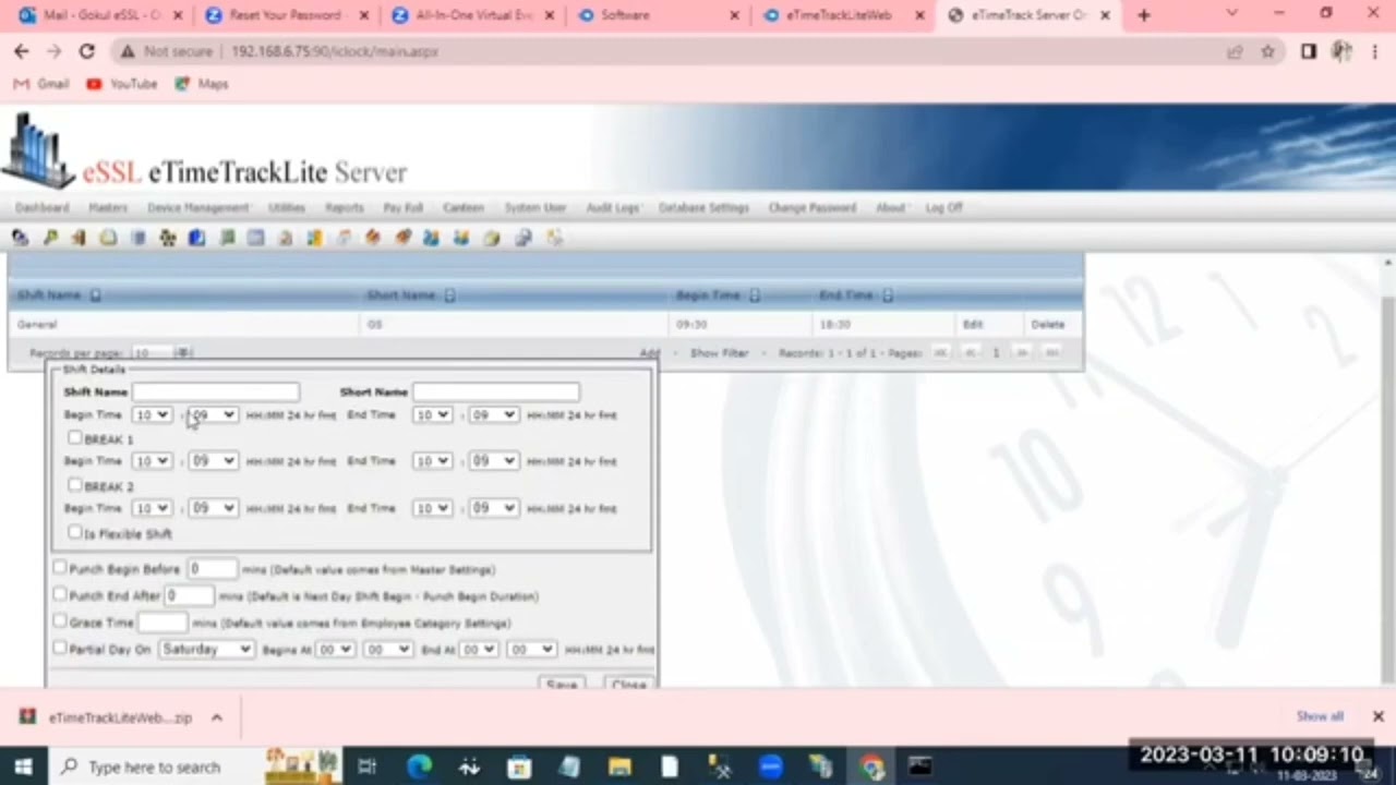 Essl Web Software Training in Tamil