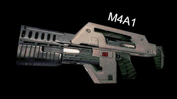 Quake weapon mod: Alien Pulse Rifle gameplay