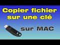 Comment copier un fichier sur une cl usb sur mac