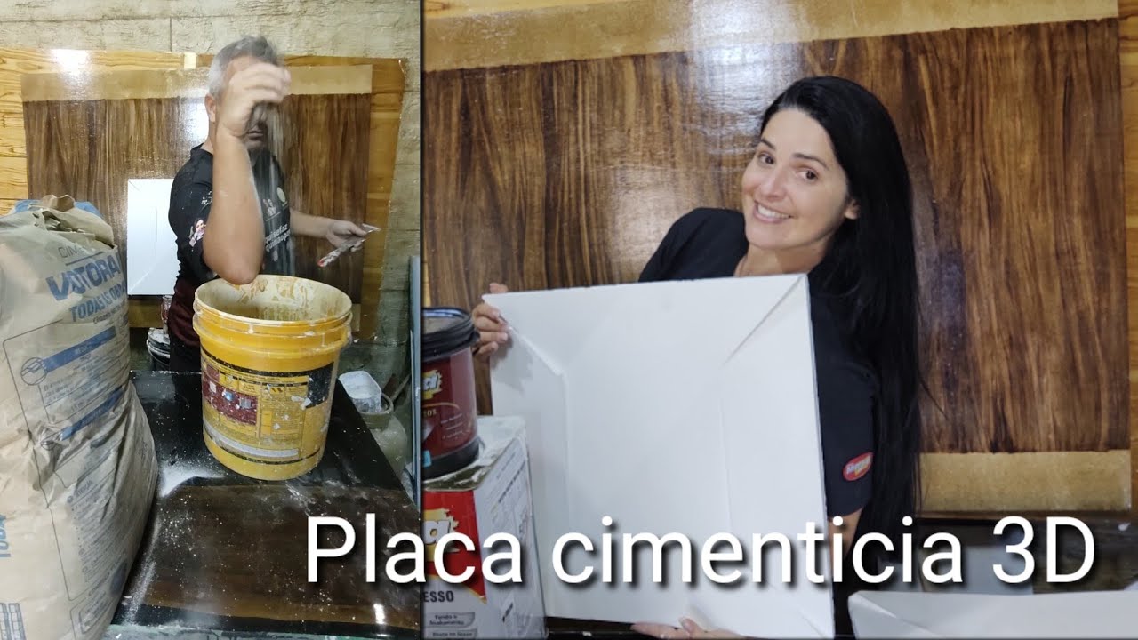 PLACA CIMENTICIA 3D área externa aula completa - placa de GESSO E CIMENTO CORRETO - MAGO DO GESSO 3D