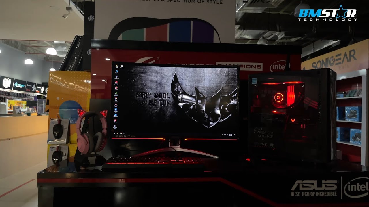 [BMSTAR TECHNOLOGY] CUSTOM PC - RED (INTEL I7-10700 + RTX3060TI)