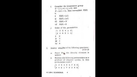 Group Theory 1/ 3rd semester/ Previous Year Question Paper 2024 affiliated to Bodoland University.