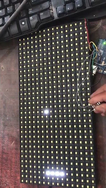 PING PONG Game With ARDUINO UNO & P10 LED Matrix 16X32 DIY by ...