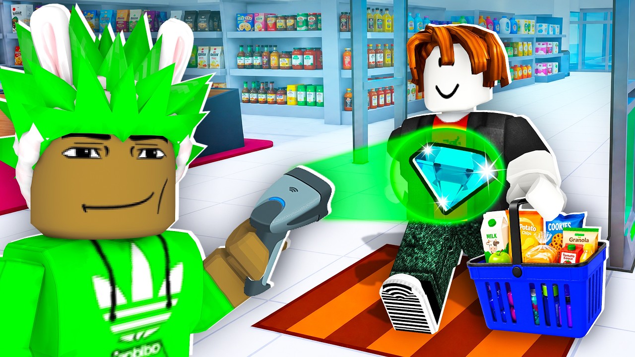 ich muss einen SUPERMARKT BESCHÜTZEN in Roblox!
