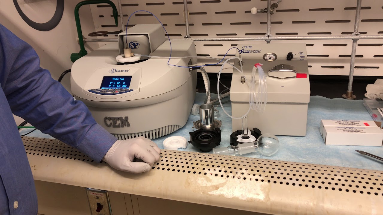 CEM Microwave training 5 - gas addition kit