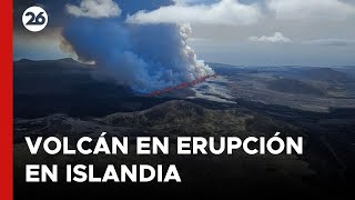 ISLANDIA  EN VIVO | Volcán entra en erupción por quinta vez