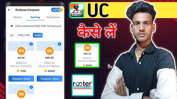 Rooter App Se BGMI UC Kaise Le / Rooter app se coin Kaise kamaye