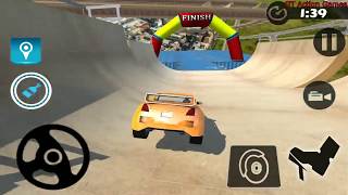 Impossible car racing stunt 2019 - car games screenshot 5