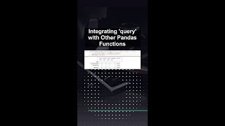 Integrating 'query' with Other Pandas Functions #ai #artificialintelligence #machinelearning
