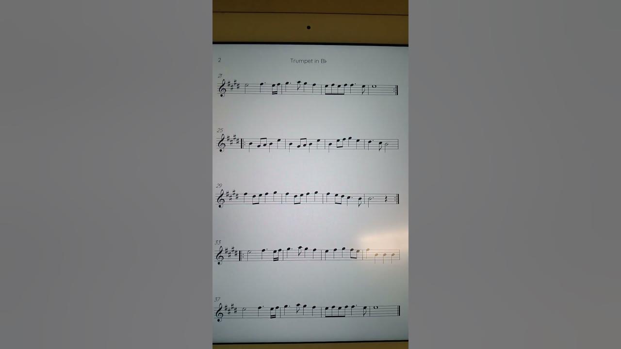 trumpet-voluntary-sheet-music-on-ipad-sheetmusiclittlestar-youtube