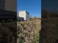 Na gedane arbeid gaat de GSS spoorbouw trein weer terug naar de basis. #smalspoor #feldbahn #diema