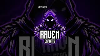 Fortnite Raven Gaming Logo Sketch to Final  #gaminglogomaker