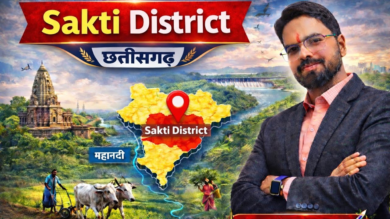 29 सक्ती जिला परिचय  I छत्तीसगढ़ GK Special | बिलासपुर संभाग  | Examगढ़ | Vishal Sir