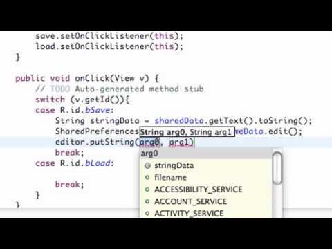 Android Application Development Tutorial   96   SharedPreferences Editor