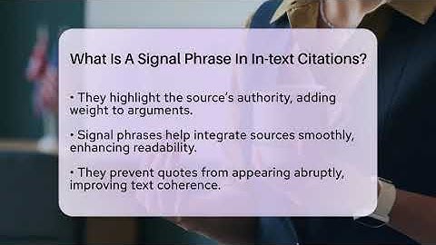 What Is A Signal Phrase In In-text Citations? - The Language Library