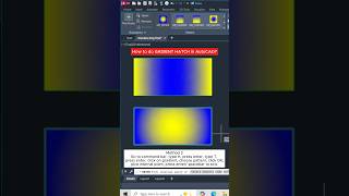 How to do GRADIENT HATCH in AutoCAD #autocad #hatch