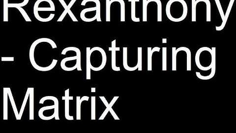 Rexanthony - Capturing Matrix