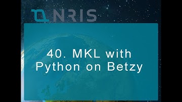 40 MKL with Python on Betzy1