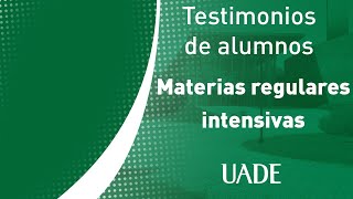UADE Costa Argentina - Materias Regulares Intensivas