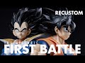 Recustom  the historic first battle goku  vegeta custom head  review