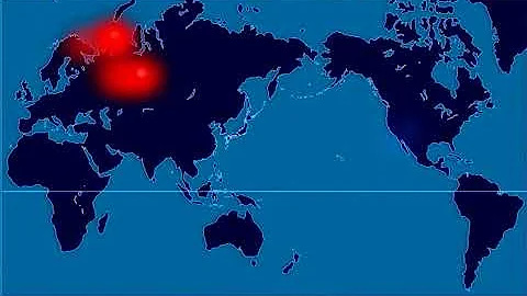 9 Time Lapse Map of Every Nuclear Explosion 1945-1998