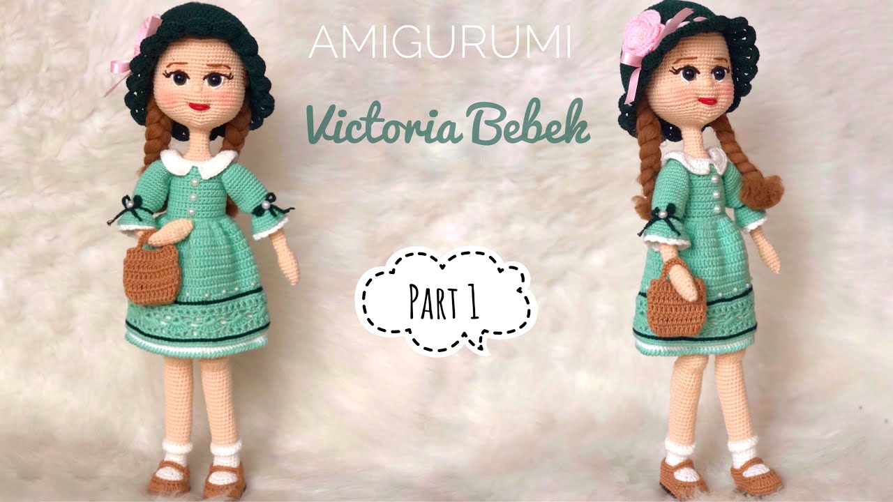 Часть 1 |  Кукла Амигуруми ВИКТОРИЯ 45см