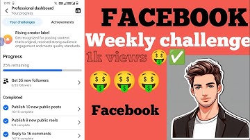 Facebook weekly challenge Facebook Create 10 New group Posts Publlsh 8 new public posts ✅ #youtube 🤑