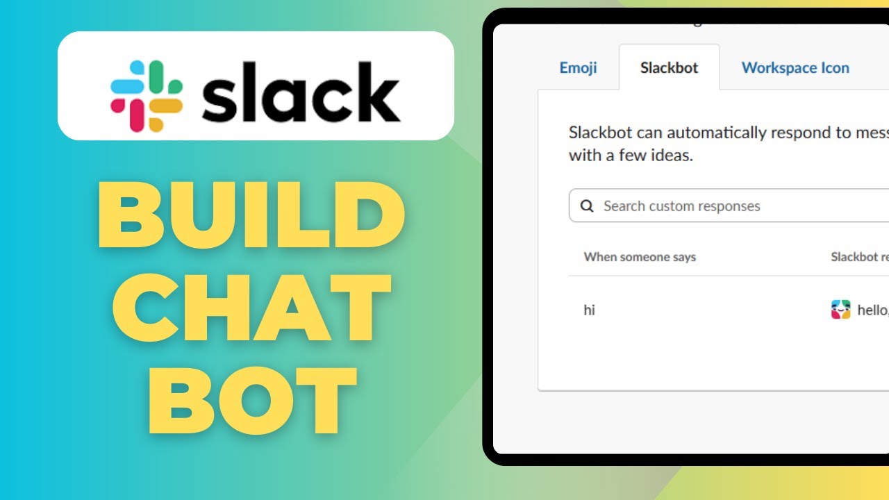 Slackbuild Bot How To Build A Slack Chatbot In 5 Minutes (No Code) - YouTube