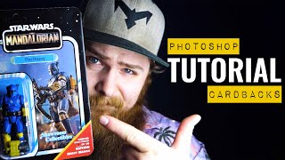 How I make my vintage Star Wars card backs - Photoshop Tutorial- FREE Template screenshot 3