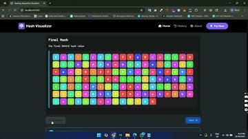 HashFlow Interactive Hash Algorithm Visualizer | Cryptography Project (MD5, SHA-1, SHA-256, SHA-512)
