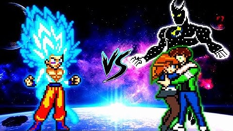 Goku TP V4 OP (all form) VS Ben 10 S3 V4 OP (all form) in Jump Force Mugen