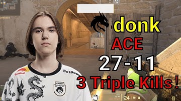 CS2 donk 27-11 ACE (mirage) faceit voice comms POV | 2025/02/28 | #cs2 #demo