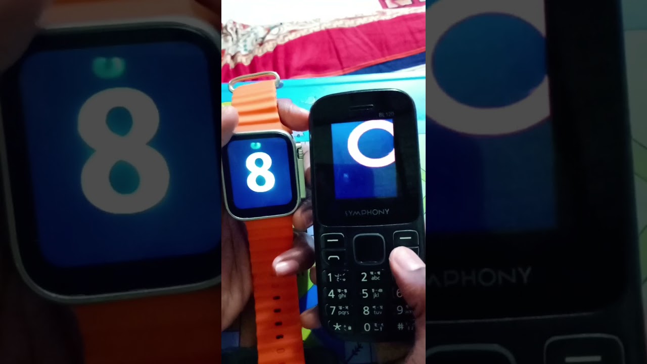 Symphony button phone vs Ultra 8 power on speed  challenge 📲✅