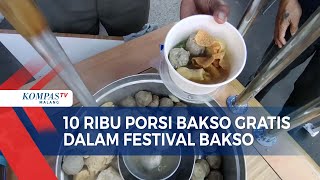 Festival Bakso Malang, 10 Ribu Porsi Bakso Dibagikan Gratis!