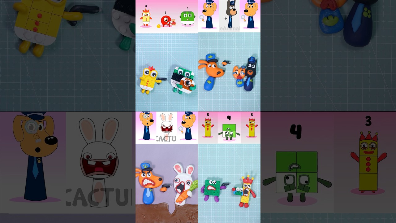 LEGO Sprunki Numberblocks x Sheriff Labrador - Sprunki Thieves Moments