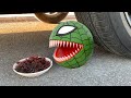 Satisfying Video | Experiment Car vs Spider Pacman Vs Red Monster Pacman #176