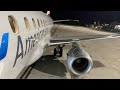 Hard Night landing at Key West airport in an E175