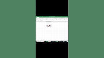 How to Use  Subscript  in Excel #shorts #youtubeshorts #superscript #GMA SKILLS #gmaskills