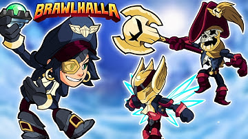 Using All *EXCLUSIVE* Chest Skins on ONE Team! • SKYSAIL SQUAD! • Brawlhalla 1v1 Gameplay