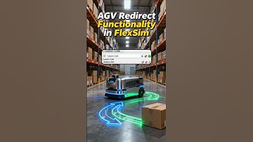 AGV Redirect Functionality : FlexSim AGV Module Capability