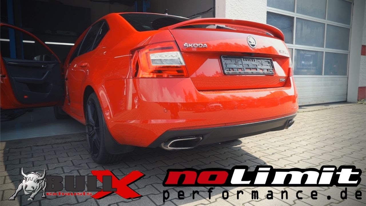 Nolimit Performance | Skoda Octavia RS 5E / Bull X Abgasanlage by HG Motorsport + Schubabschaltung
