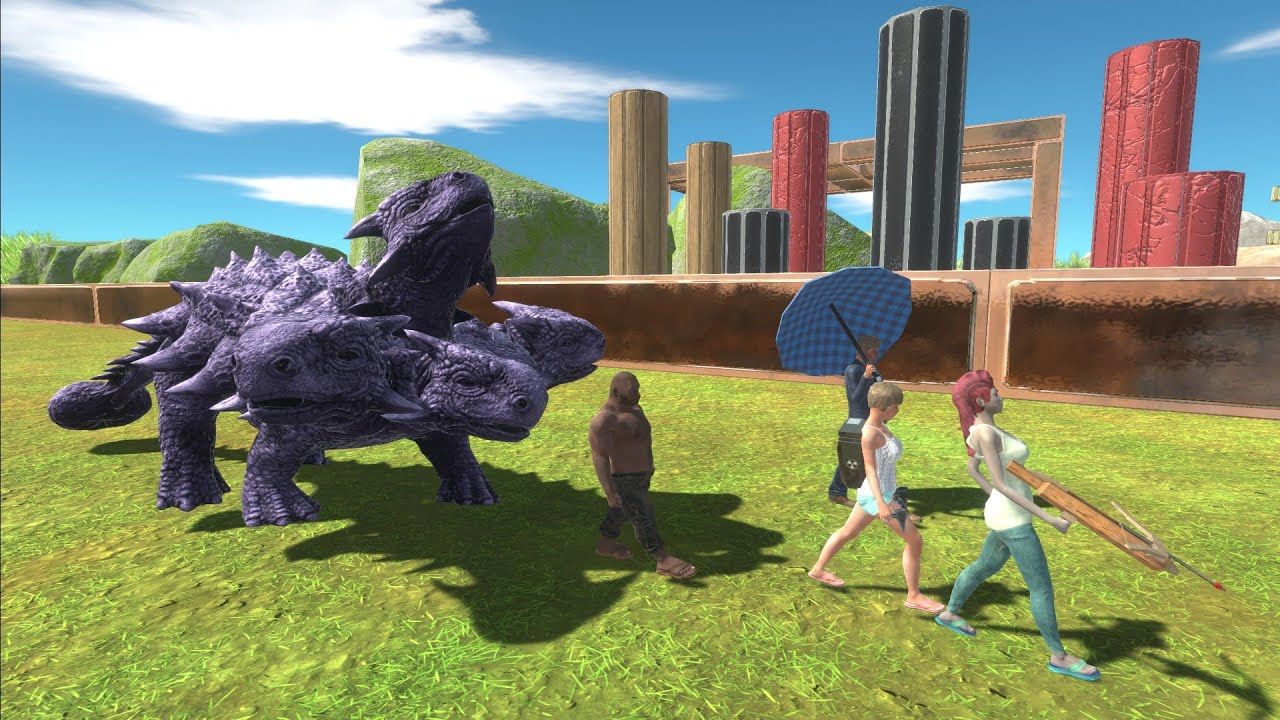 Escape from HYDRA ANKYLOSAURUS - Animal Revolt Battle Simulator