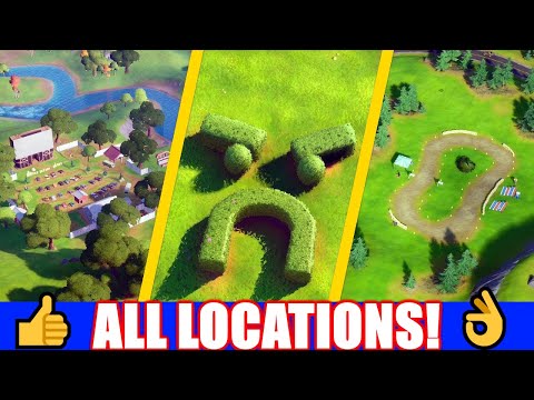 Vídeo: Explicación De Las Ubicaciones De Fortnite Grumpy Greens, Mowdown Y Risky Reels