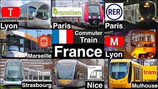 Transilien, RER, Metro, Tram, Tram Train, Funicular / Commuter train in FRANCE