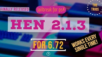 PS4 6.72 JAILBREAK | PS4 6.72 JAILBREAK TUTORIAL | HEN 2.1.3 RELEASED | EXTREMELY STABLE | FINALLY |
