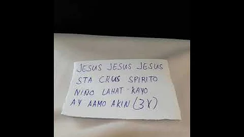 #ORASYON UPANG BUMAIT O MAPAAMO ANG LAHAT NG TAO NA IYONG MAKASAMA O NASA PALIGID