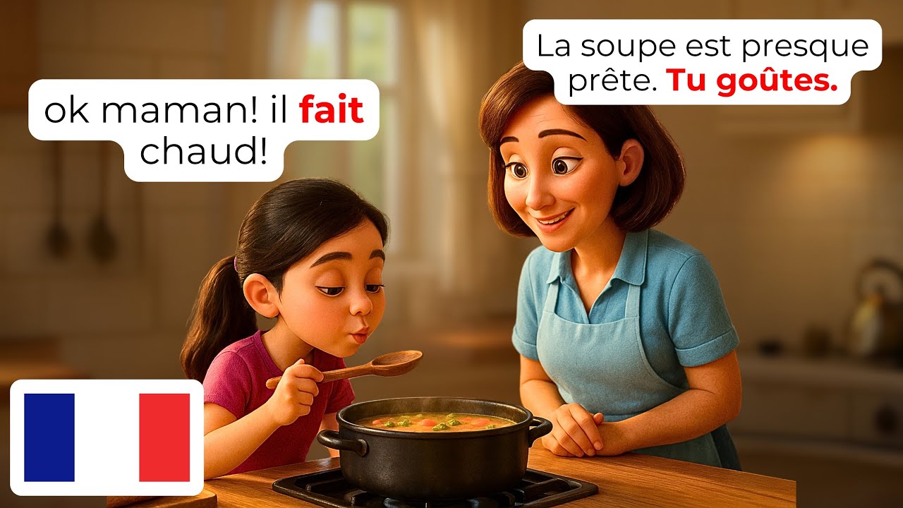 🇫🇷 15 Кухонных Разговоров с Мамой | A1-A2 | Французский для Начинающих
