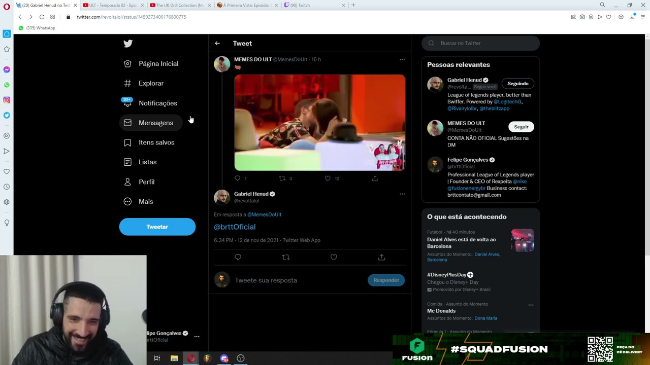 BRTT REAGINDO A TRAIÇÃO NO ULT.